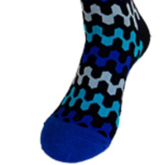 Bow Tie Hanky Socks Box Set by R Lewis RGB001 Blue - Picture 5 of 7